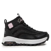 Buty dla dziewczynek - Sneakersy Skechers Fuse Tread Wild Adventure 302948L/BLK Czarny - miniaturka - grafika 1