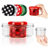 Pojemniki kuchenne - 10 SZTUK SŁOIKI SZKLANE NA PASZTET MIĘSO MIÓD PRZETWORY DŻEM SŁOIK 235 ML - miniaturka - grafika 1