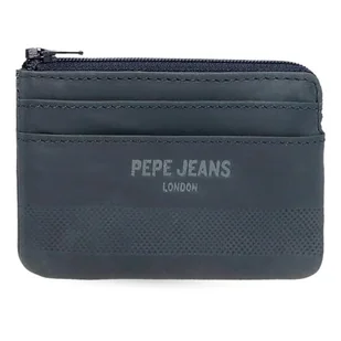 Pepe Jeans Głęboki portfel niebieski 11x7x1,5 cm Skóra by Joumma Bags, Niebieski, Talla única, portmonetka - Portfele - miniaturka - grafika 1