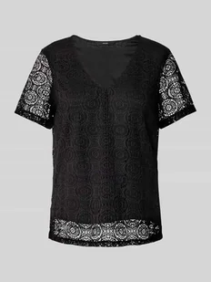 T-shirt o kroju regular fit z efektem podpalania model ‘MAYA’ - Koszulki i topy damskie - miniaturka - grafika 1