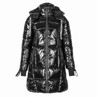 Kurtki damskie - Kurtka damska zimowa puchowa długa z kapturem CAMO roz. XL - miniaturka - grafika 1