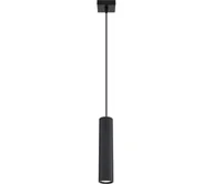 Lampy sufitowe - Sollux SL.1573 - Żyrandol na lince KARBON 1xGU10/10W/230V czarny - miniaturka - grafika 1