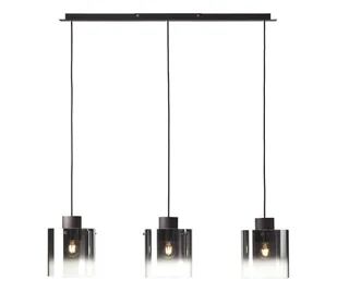 Brilliant - Żyrandol na lince BETH 3xE27/60W/230V czarny/przydymiony - Lampy sufitowe - miniaturka - grafika 1