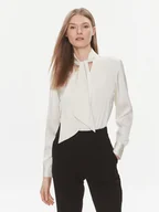 Bluzki damskie - Calvin Klein Bluzka K20K206890 Écru Regular Fit - miniaturka - grafika 1