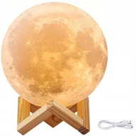 Lampy stojące - Lampka Nocna Świecący Księżyc 3D Moon Light 8Cm - miniaturka - grafika 1