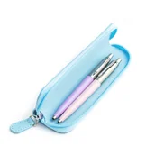 Zestawy piśmiennicze - Zestaw prezentowy długopis Parker Jotter Originals Liliowy i Różowy z niebieskim etui - miniaturka - grafika 1