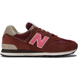 Buty unisex New Balance U574GR2  bordowe - Buty sportowe męskie - miniaturka - grafika 4