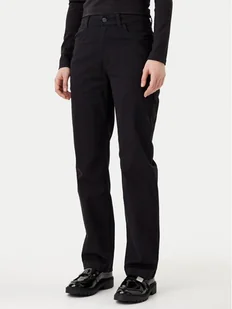 Calvin Klein Jeans Spodnie materiałowe J20J224852 Czarny Straight Fit - Spodnie sportowe damskie - miniaturka - grafika 1