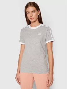 Adidas T-Shirt adicolor Classics 3-Stripes H33576 Szary Standard Fit - Koszulki i topy damskie - miniaturka - grafika 1