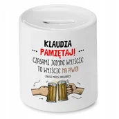 Skarbonki - Skarbonka dla Klaudii na Urodziny Idealny Prezent z Nadrukiem ze Zdjęciem - miniaturka - grafika 1