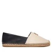 Espadryle damskie - Espadryle Tommy Hilfiger Th Logo Leather Espadrille FW0FW09246 Kolorowy - miniaturka - grafika 1