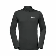 Koszulki sportowe męskie - Męska koszulka termoaktywna z długim rękawem Jack Wolfskin SKY THERMAL HZ M slate - M - miniaturka - grafika 1
