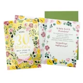 Kartki okolicznościowe i zaproszenia - Kukartka Karnet B6 Urodziny 30 (kwiaty) - miniaturka - grafika 1