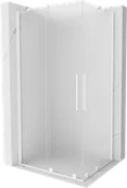 Kabiny prysznicowe - Mexen Velar Duo kabina prysznicowa rozsuwana 100x90 cm, szron, biała - 871-100-090-32-20 - miniaturka - grafika 1