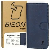 Etui i futerały do telefonów - Bizon Etui Case Pocket do Apple iPhone 14 Pro Max, granatowe - miniaturka - grafika 1