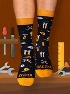 Skarpetki męskie - ZŁOTA RĄCZKA / skarpety - miniaturka - grafika 1