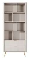 Regały - Beżowy nowoczesny regał z szufladami - Nook 3X - miniaturka - grafika 1