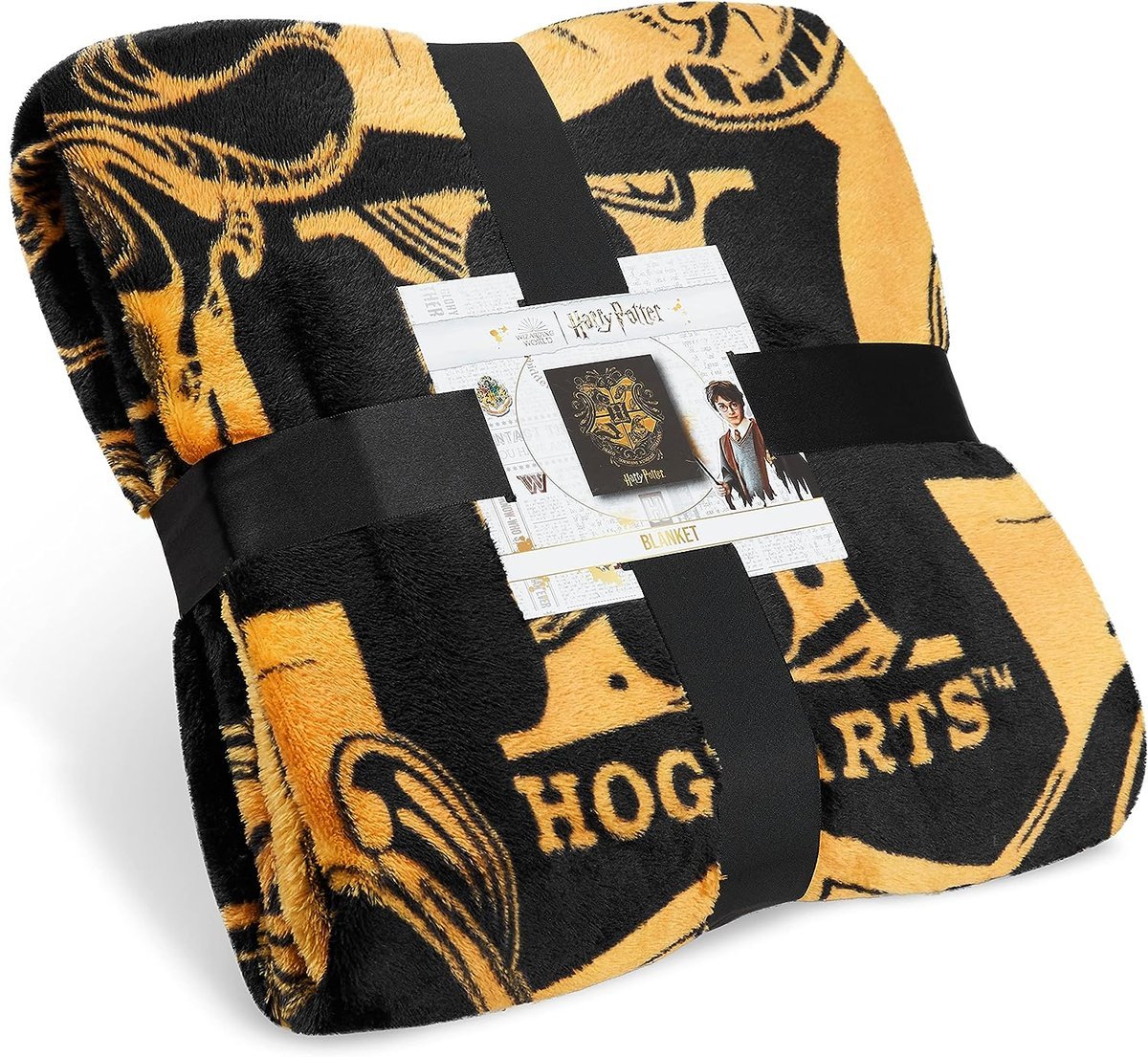 KOC POLAROWY NARZUTOWY KOCYK HARRY POTTER HOGWART 150x130cm PRZYTULNY