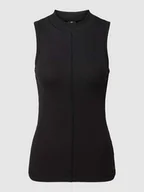 Koszulki i topy damskie - Top o kroju slim fit ze stójką - miniaturka - grafika 1
