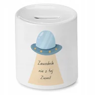 Skarbonki - SKARBONKA DLA PIŁKARZA ZAWODNIK NIE Z TEJ ZIEMI z Nadrukiem ze Zdjęciem - miniaturka - grafika 1