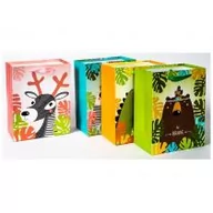 Opakowania i torebki na prezenty - Fandy Torebka papierowa Kids średnia Safari mix - miniaturka - grafika 1