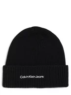 Czapki damskie - Calvin Klein Jeans - Czapka damska, czarny - miniaturka - grafika 1