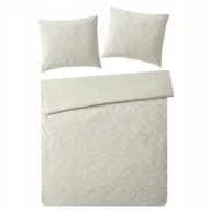 Pościel - Ciepła pościel welwetowa 200x220 ecru kremowa aksamit pluszowa Home & You - miniaturka - grafika 1