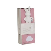 Łamigłówki - Zestaw upominkowy - kocyk i zawieszka do smoczka królik Jabadabado - miniaturka - grafika 1