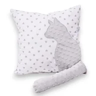 Kołdry i poduszki dla dzieci - Poduszka kotek z ogonem poduszka kot 3D serduszka - miniaturka - grafika 1