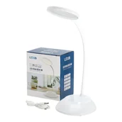 Lampy stojące - Lampka biurkowa 5W LED BIAŁA Przenośna USB Regulacja Barw Bezprzewodowa - miniaturka - grafika 1