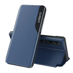 Eco Hurtel Leather View Case elegancki futerał etui z klapką i funkcją podstawki Xiaomi Mi 10 Pro / Xiaomi Mi 10 niebieski - Niebieski - Etui i futerały do telefonów - miniaturka - grafika 1
