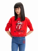 Bluzki damskie - Desigual Bluzka 23WGTK17 Czerwony Regular Fit - miniaturka - grafika 1