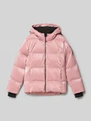 Kurtki i płaszcze dla dziewczynek - Pikowana kurtka z kapturem i zamkiem błyskawicznym - miniaturka - grafika 1
