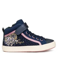 Buty dla dziewczynek - Sneakersy Geox J Kalispera J744GI 0DHNF C4423 D Granatowy - miniaturka - grafika 1