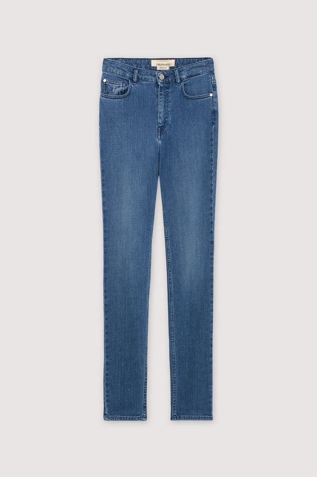 jeansy skinny damskie niebieski