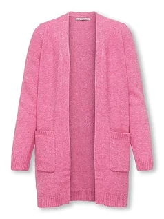 Swetry damskie - KIDS ONLY Dziewczęcy Koglesly L/S Open Cardigan KNT Noos Kardigan, Carmine Rose/Szczegóły: melanż, 122/128 cm - grafika 1