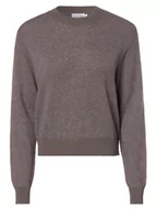 Swetry damskie - Calvin Klein - Sweter damski z dodatkiem alpaki, brązowy|szary - miniaturka - grafika 1
