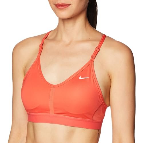 Nike CZ4456-850 W NK Indy V-Neck Biustonosz Sportowy Damski Ember Glow/Ember Glow/Ember Glow/WH Rozmiar 2XL