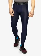 Kalesony - Legginsy szybkoschnące Under Armour HG Armour Leggings - midnight navy/white - miniaturka - grafika 1