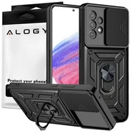 Etui i futerały do telefonów - Etui Alogy Camshield Stand Ring z osłonką na aparat do Samsung Galaxy A53 / A53 5G - miniaturka - grafika 1