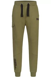 Spodenki męskie - Lonsdale Męskie spodnie dresowe Tweedmouth, olive/black, XXL - grafika 1