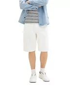 Spodenki damskie - TOM TAILOR Męskie szorty bermudy jeans, 10101 - White Denim, 38 - miniaturka - grafika 1