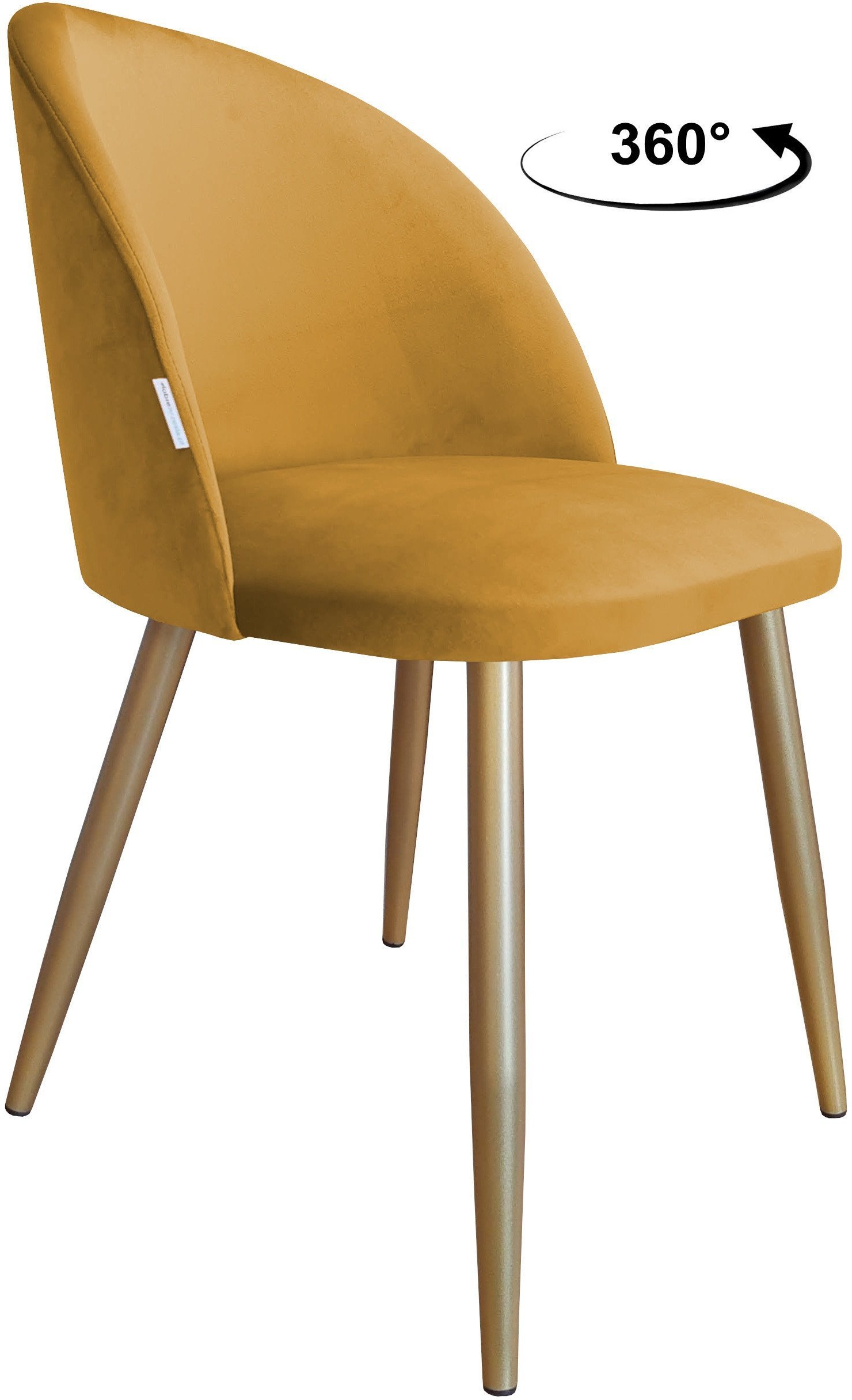 Krzesło obrotowe Colin podstawa złota MG15