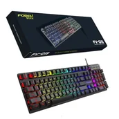 Klawiatury - Forev Klawiatura Przewodowa Czarna Podświetlana Gaming Fv-Q1S - miniaturka - grafika 1