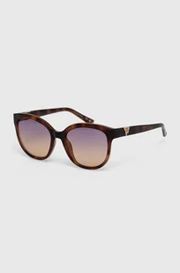 Guess okulary przeciwsłoneczne damskie kolor brązowy GU7877_5353Z - Okulary przeciwsłoneczne - miniaturka - grafika 1