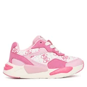 Buty dla dziewczynek - Sneakersy Guess K5BZ48 WO130 Różowy - miniaturka - grafika 1