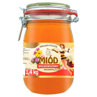 Miód Wielokwiatowy Królowa Pszczół 1,4 Kg Komfort - Miód - miniaturka - grafika 1