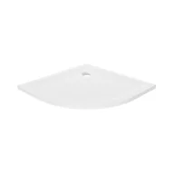 Brodziki prysznicowe - Brodzik półokrągły New Trendy Mild 80x80x4,5 biały akryl B-0621 - miniaturka - grafika 1