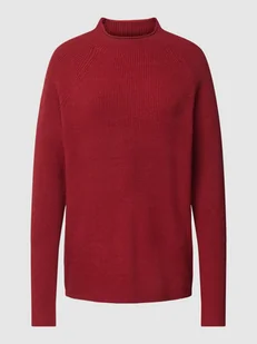 Sweter z dzianiny ze stójką model ‘KANITA’ - Swetry damskie - miniaturka - grafika 1