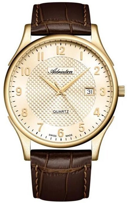 Zegarek męski Adriatica A1246.1221Q brązowy